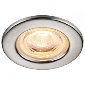 Saxby Integrated LED Fire Rated IP65 Warm White Dimmable Dow