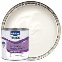 Wickes  Wickes Trade Satinwood Victorian White 1L