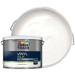 Dulux Trade Vinyl Silk Emulsion Paint - Pure Brilliant White £42.00