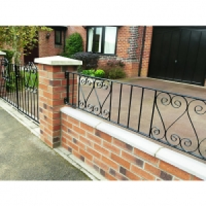 Wickes Chelsea Metal Wall Railing - 365 x 1830mm £60.00