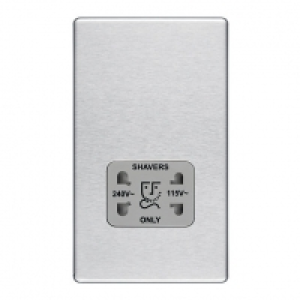 Wickes Screwless Flat Plate Dual Voltage Shaver Socket Brush £26.00