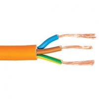 Wickes  3 Core Round Flexible Cable 0.75mm² 3183Y Orange 25m