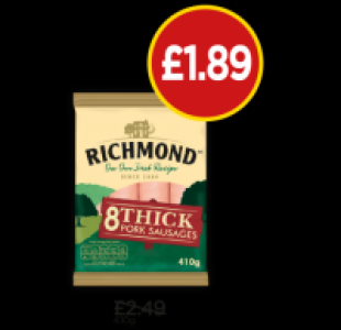 Richmond Thick Sausages £1.89