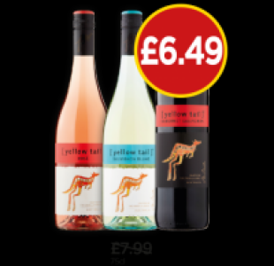 Budgens  Yellow Tail Rose, Sauvignon Blanc, Cabernet Sauvignon