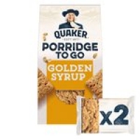 Ocado  Quaker Porridge To Go Golden Syrup Breakfast Bars 55g x