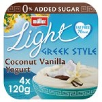 Morrisons  Muller Light Greek Style Coconut With a Hint of Vanilla Yogh
