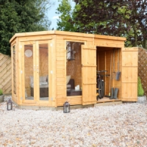 Mercia Corner Summerhouse with Side Shed - 7 x 11ft £1,329.99