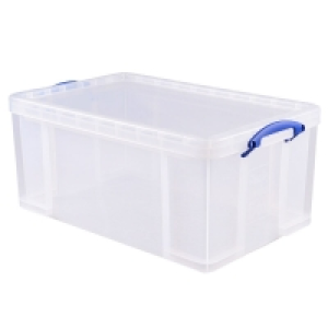 Really Useful 64L Storage Box - Clear £16.79