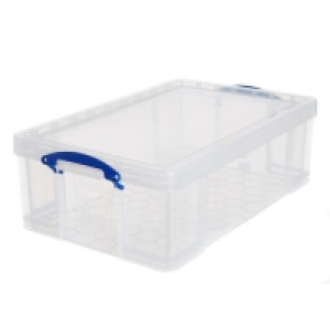 Really Useful 50L Underbed Storage Box - Clear £15.49