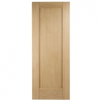Wickes  Wickes Oxford Oak Flushed 1 Panel Internal Door - 1981mm x 7