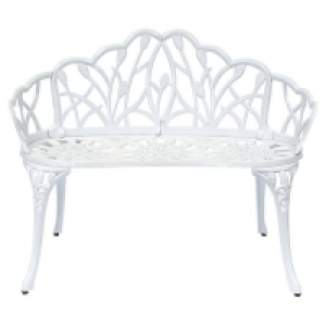 Charles Bentley 2 Seater Cast Aluminium Tulip Garden Bench - £140.00