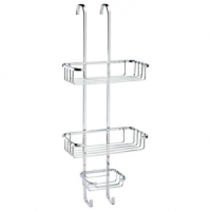Croydex Rust Free Hook Over 3 Tier Chrome Shower Basket - 25 £24.00