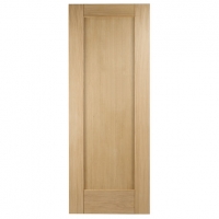 Wickes  Wickes Oxford Oak Flushed 1 Panel Internal Door - 1981mm x 6