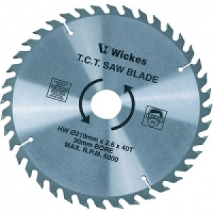 Wickes 40 Teeth Medium Cut Circular Saw Blade - 210 x 30mm £14.00