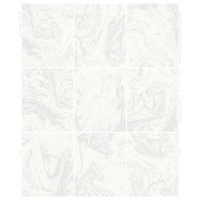 Wickes  Contour Glitter White Marble Tile Kitchen & Bathroom Wallpap