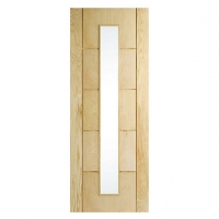 Wickes  Wickes Thame Glazed Oak 5 Panel Internal Door - 1981mm x 762