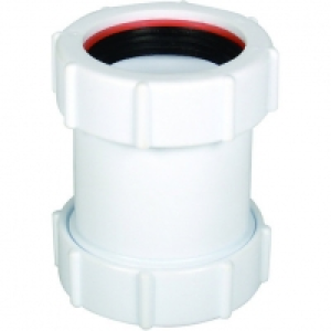 Wickes  FloPlast WC08 Unicom Compression Waste Straight Coupler - 40