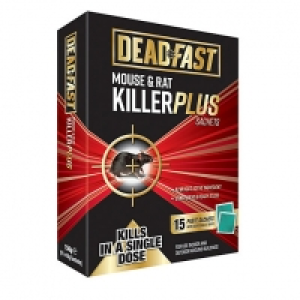 Deadfast Mouse & Rat Killer - 15 Sachets