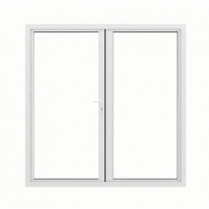 JCI Aluminium French Door White Outwards Opening 2090 x 1790