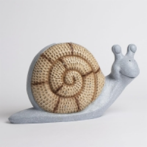 HomeBargains  LED Solar Light - Woodstone Snail