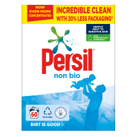 HomeBargains  Persil: Non Bio Fabric Cleaning Washing Powder - 60 Wash 3kg