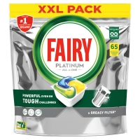 HomeBargains  Fairy Platinum Dishwasher Tablets Lemon - 65 Tablets