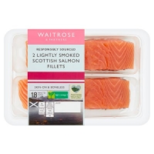 Waitrose Lightly Smoked Scottish Salmon Fillets &pound;5.25