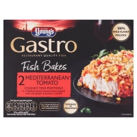 Iceland  Youngs Gastro 2 Fish Bakes Mediterranean Tomato Chunky Fish