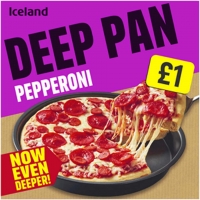 Iceland  Iceland Deep Pan Pepperoni Pizza 378g