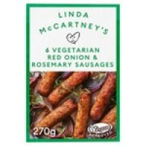 Linda McCartneys 6 Vegetarian Red Onion & Rosemary Sausages £1.10