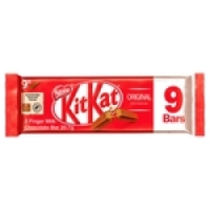 Kit Kat 2 Finger Milk Chocolate Biscuit Bar Multipack 9 Pack £1.50