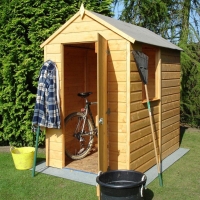 RobertDyas  Shire Shetland 4ft x6 ft Wooden Apex Garden Shed