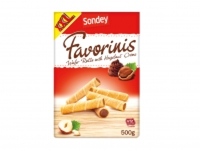 Sondey Favorinis Wafer Rolls with Hazelnut Crème £1.99
