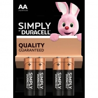 BMStores  Duracell AA 4 Pack Batteries
