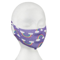 BMStores  Kids Dual Layer Fabric Reusable Face Covering - Rainbows