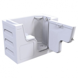Wickes Serenity Right Hand Straight Wide Door Easy Access Ba