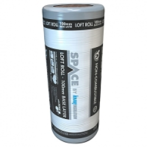 Knauf 100mm Space Bottom Layer Loft Roll Insulation - 8.3m2