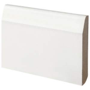 Wickes  Dual Purpose CHAMFERED/BULLNOSE Primed MDF Skirting 14.5 x 9