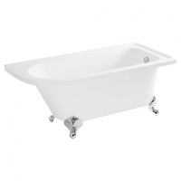 Wickes  Wickes Acrylic Traditional Right Hand Free Standing Roll Top