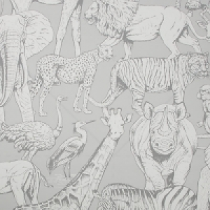 Superfresco Easy Jungle Animals Grey Wallpaper 10m £14.00