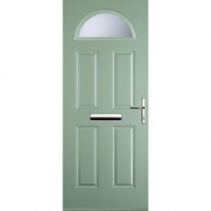 Wickes  Euramax 4 Panel 1 Arch Chartwell Green Left Hand Composite D