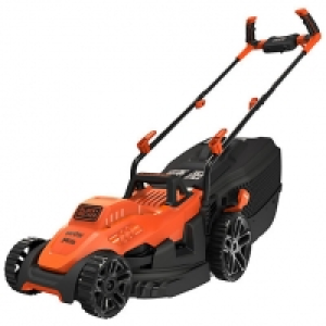 Wickes  Black+Decker 1400W Corded 34CM Electric Lawn Mower with Bike