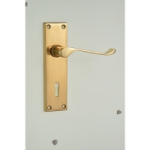 Wickes Paris Victorian Scroll Locking Door Handle - Polished £13.00