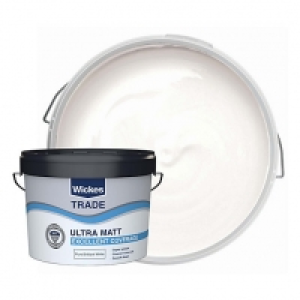 Wickes Trade Ultra Matt Emulsion Pure Brilliant White 10l £25.00