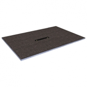 Wickes Linear 30mm Wetroom Shower Tray with Centre Drain Lev