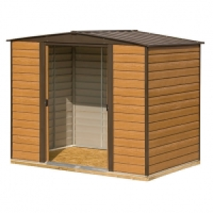 Rowlinson Woodvale 10 x 6ft Large Double Door Metal Apex She &pound;670.00