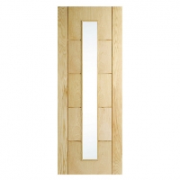 Wickes  Wickes Thame Glazed Oak 5 Panel Internal Door - 1981mm x 838