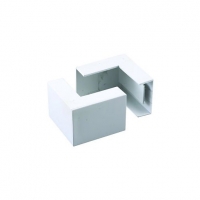 Wickes  Wickes Mini Trunking Outside Angle - White 38 x 16mm Pack of