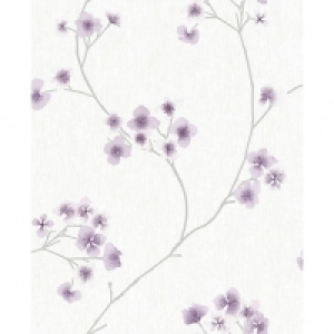 Superfresco Easy Radiance Lavender and White Decorative Wall £20.00