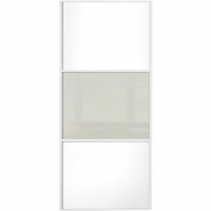 Spacepro Sliding Wardrobe Door Wideline White Panel & Arctic £170.00